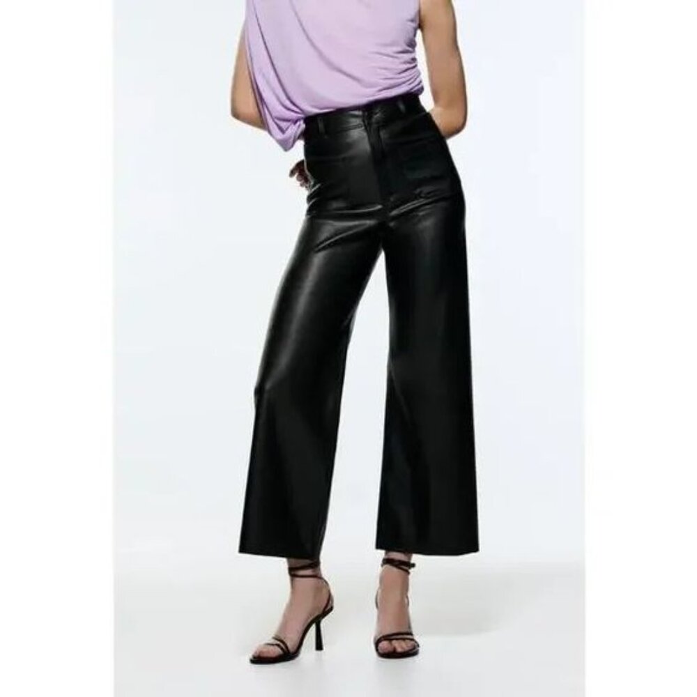 Zara Black Wide Leg Pants